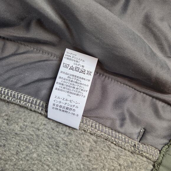 Sherpa Shacket L.L. Bean Men’s M Button Down Shirt Jacket Gray Fleece Lined - Picture 14 of 14